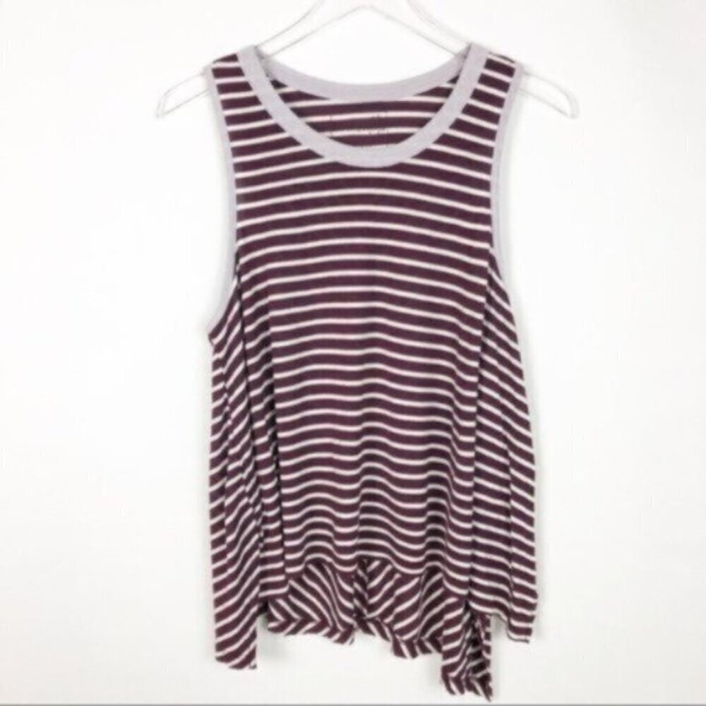 We The Free | Women's Sleeves Stripe Pattern Tank Top Size Medium